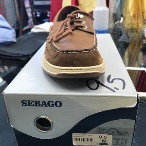 New sebago leather upper in original box